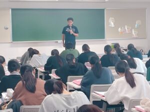 ➁学科長からの激励